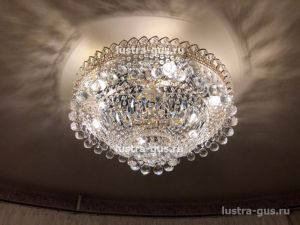 Люстра Водопад шар в Новокузнецке отзыв и фото покупателя