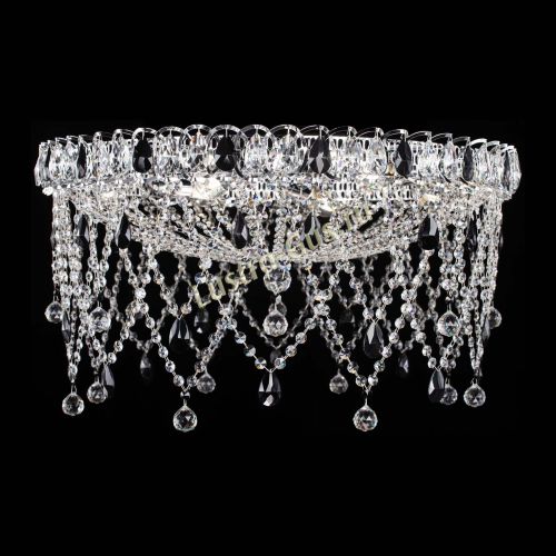 Люстра Паутинка черная в Новокузнецке Гусь Хрустальный