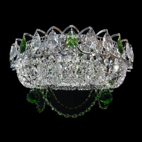 Люстра Кольцо Ожерелье Шар цветная в Новокузнецке Гусь Хрустальный