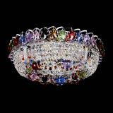 цветная, диаметр - 400, серебро, Люстры Гусь Хрустальный цветная, диаметр - 400, серебро, Люстры Гусь Хрустальный