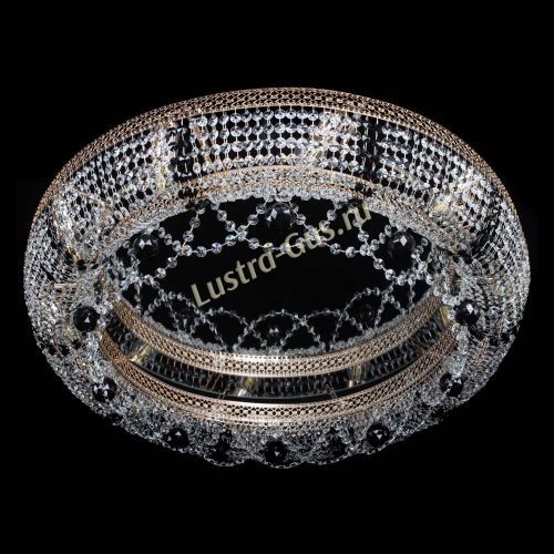 Люстра Снежинка Венеция №10 черная в Новокузнецке Гусь Хрустальный