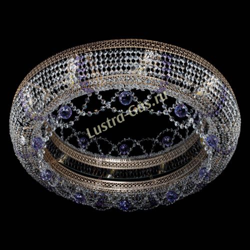 Люстра Снежинка Венеция №10 фиолетовая в Новокузнецке Гусь Хрустальный