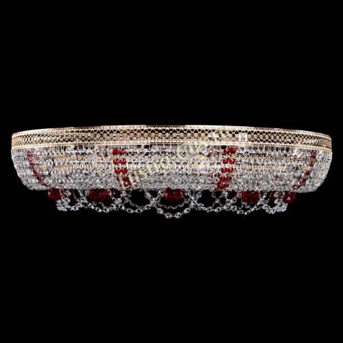 Люстра Снежинка Венеция №10 красная в Новокузнецке Гусь Хрустальный