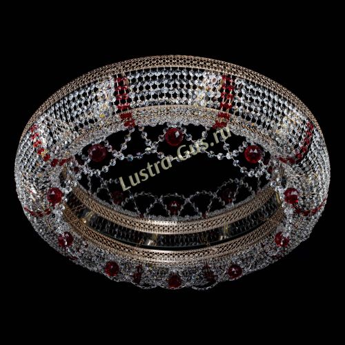 Люстра Снежинка Венеция №10 красная в Новокузнецке Гусь Хрустальный