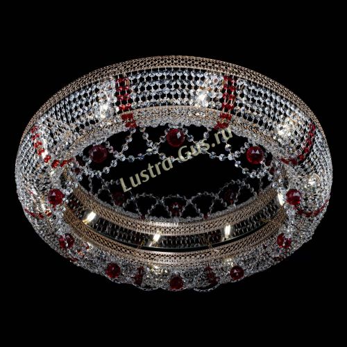 Люстра Снежинка Венеция №10 красная в Новокузнецке Гусь Хрустальный