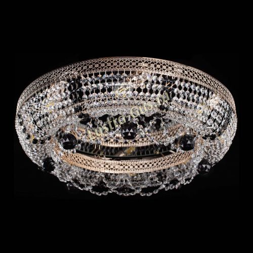 Люстра Снежинка Венеция №8 черная в Новокузнецке Гусь Хрустальный