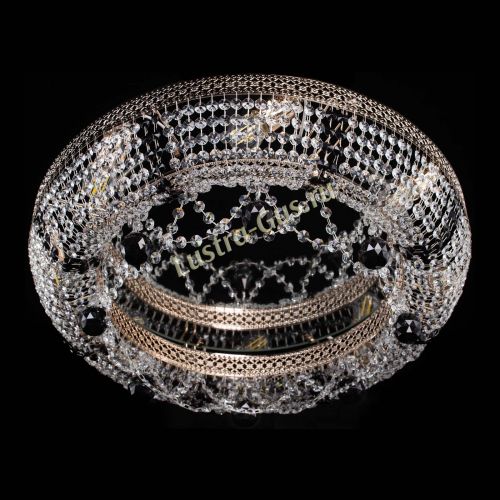 Люстра Снежинка Венеция №8 черная в Новокузнецке Гусь Хрустальный