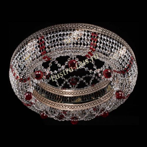 Люстра Снежинка Венеция №8 красная в Новокузнецке Гусь Хрустальный