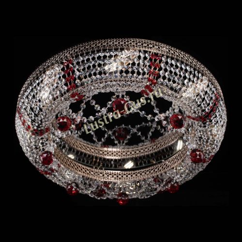 Люстра Снежинка Венеция №8 красная в Новокузнецке Гусь Хрустальный