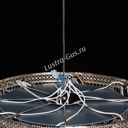 Люстра Снежинка Венеция №8 синяя в Новокузнецке Гусь Хрустальный