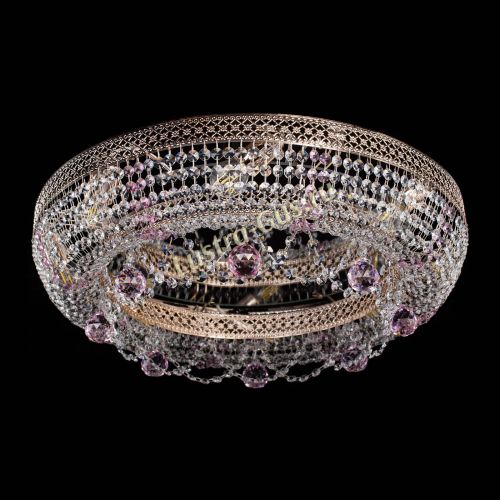 Люстра Снежинка Венеция №8 синяя в Новокузнецке Гусь Хрустальный