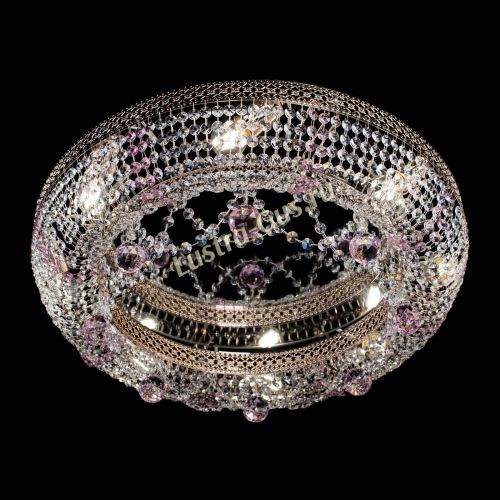 Люстра Снежинка Венеция №8 синяя в Новокузнецке Гусь Хрустальный