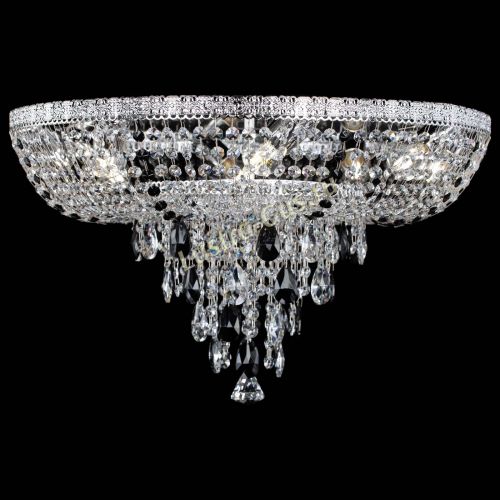 Люстра Токката Пирамида журавлик черная в Новокузнецке Гусь Хрустальный