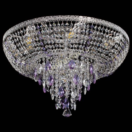 Люстра Токката Пирамида журавлик фиолетовая в Новокузнецке Гусь Хрустальный