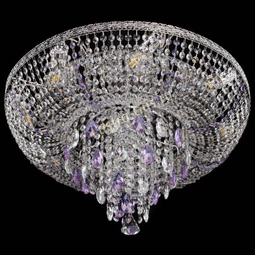 Люстра Токката Пирамида журавлик фиолетовая в Новокузнецке Гусь Хрустальный