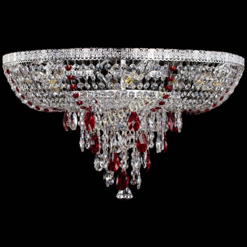 Люстра Токката Пирамида журавлик красная в Новокузнецке Гусь Хрустальный