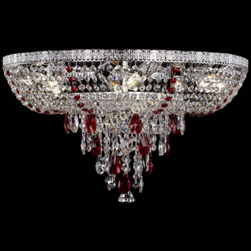 Люстра Токката Пирамида журавлик красная в Новокузнецке Гусь Хрустальный