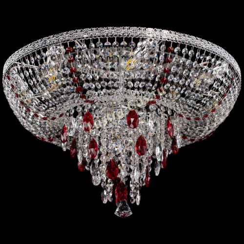 Люстра Токката Пирамида журавлик красная в Новокузнецке Гусь Хрустальный