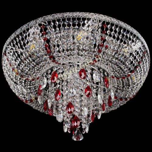 Люстра Токката Пирамида журавлик красная в Новокузнецке Гусь Хрустальный