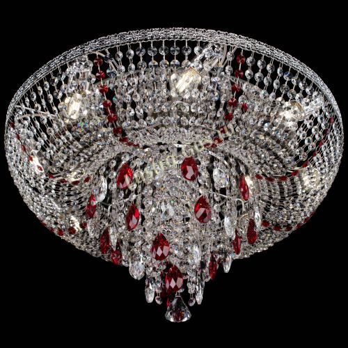 Люстра Токката Пирамида журавлик красная в Новокузнецке Гусь Хрустальный