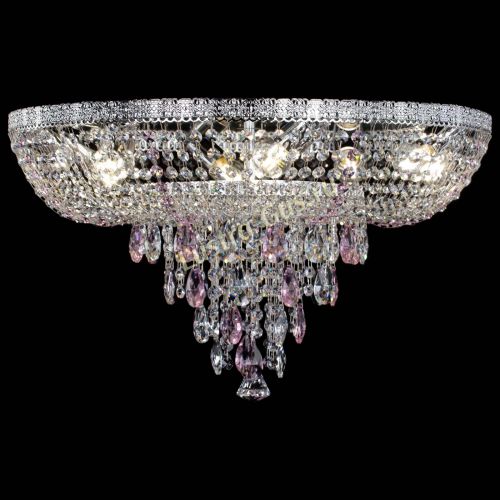 Люстра Токката Пирамида журавлик розовая в Новокузнецке Гусь Хрустальный