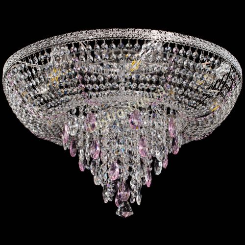 Люстра Токката Пирамида журавлик розовая в Новокузнецке Гусь Хрустальный