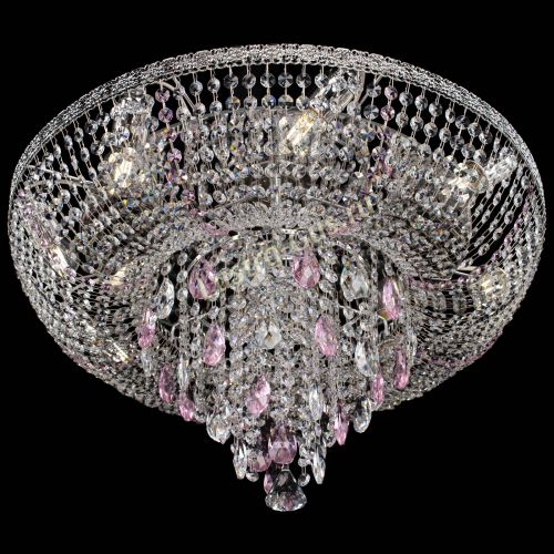 Люстра Токката Пирамида журавлик розовая в Новокузнецке Гусь Хрустальный