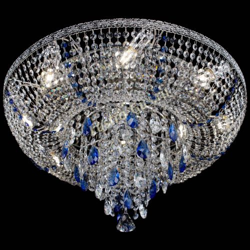 Люстра Токката Пирамида журавлик синяя в Новокузнецке Гусь Хрустальный