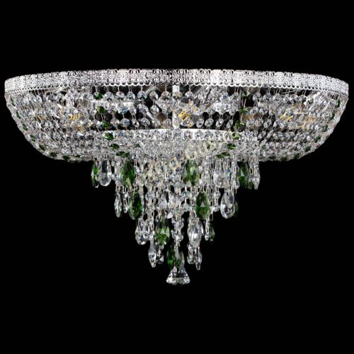 Люстра Токката Пирамида журавлик зеленая в Новокузнецке Гусь Хрустальный