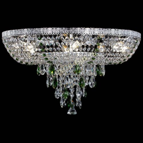 Люстра Токката Пирамида журавлик зеленая в Новокузнецке Гусь Хрустальный