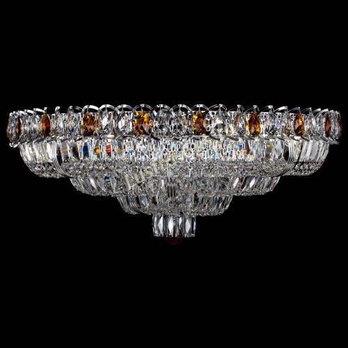 Люстра Тройное Кольцо пластинка чайная в Новокузнецке Гусь Хрустальный