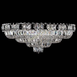 Люстра хрустальная Тройное Кольцо пластинка черная