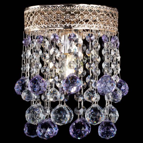 Люстра Венеция №1 шар фиолетовая в Новокузнецке Гусь Хрустальный