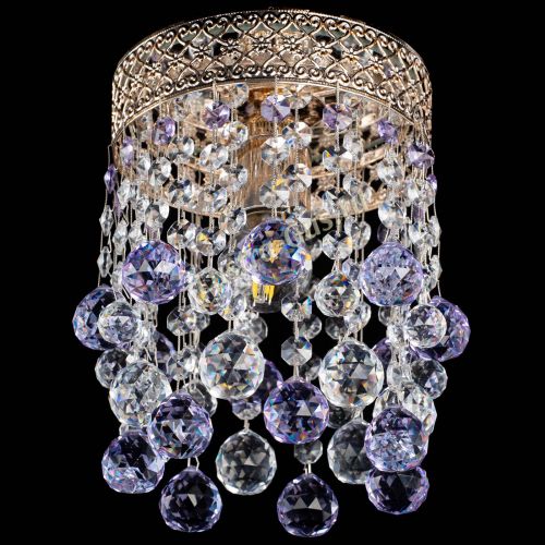 Люстра Венеция №1 шар фиолетовая в Новокузнецке Гусь Хрустальный