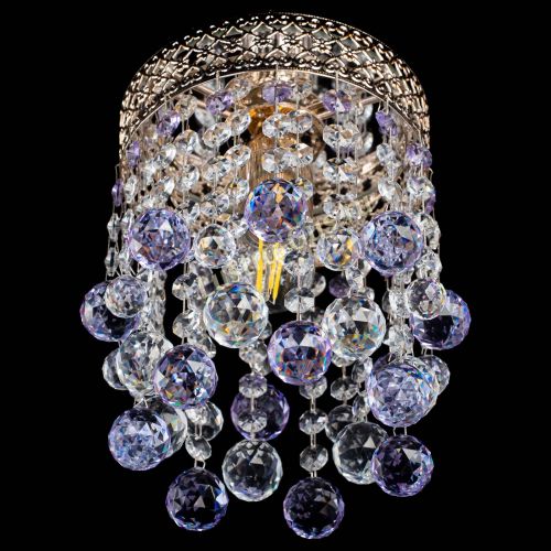 Люстра Венеция №1 шар фиолетовая в Новокузнецке Гусь Хрустальный