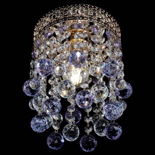 Люстра Венеция №1 шар фиолетовая в Новокузнецке Гусь Хрустальный