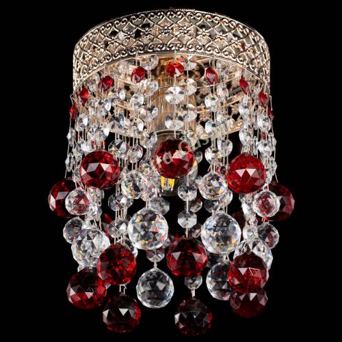 Люстра Венеция №1 шар красная в Новокузнецке Гусь Хрустальный