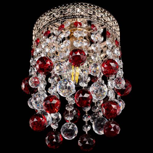 Люстра Венеция №1 шар красная в Новокузнецке Гусь Хрустальный