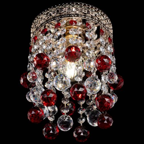 Люстра Венеция №1 шар красная в Новокузнецке Гусь Хрустальный