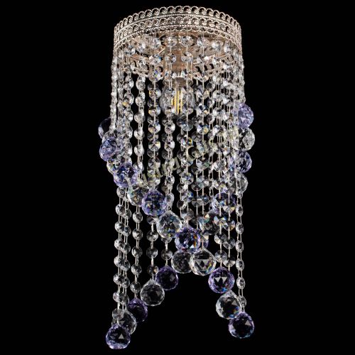 Люстра Венеция №1 Сигма фиолетовая в Новокузнецке Гусь Хрустальный