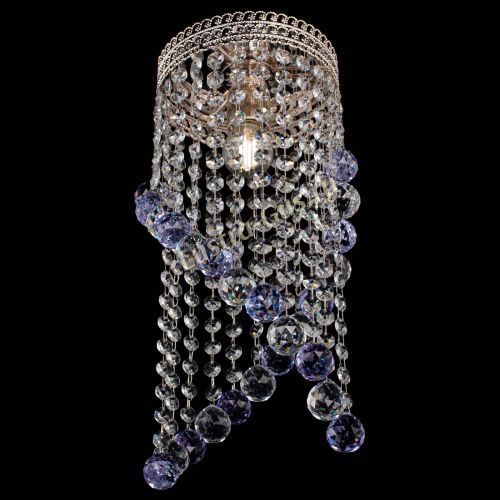 Люстра Венеция №1 Сигма фиолетовая в Новокузнецке Гусь Хрустальный