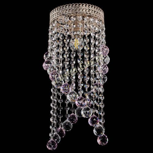 Люстра Венеция №1 Сигма розовая в Новокузнецке Гусь Хрустальный