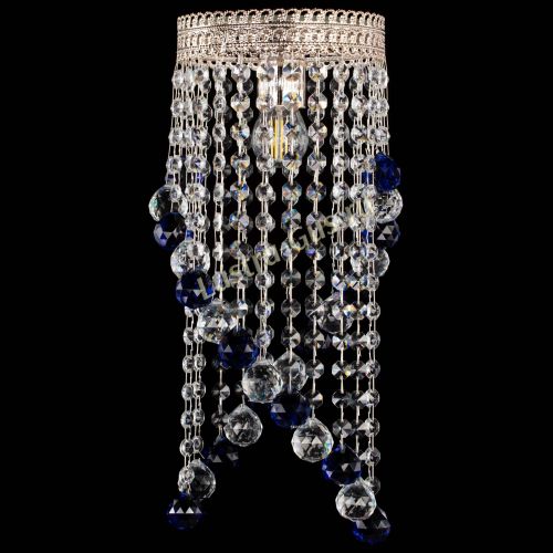 Люстра Венеция №1 Сигма синяя в Новокузнецке Гусь Хрустальный