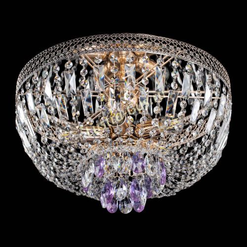 Люстра Венеция Астра фиолетовая №5 в Новокузнецке Гусь Хрустальный