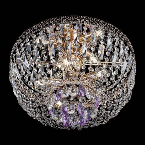 Люстра Венеция Астра фиолетовая №5 в Новокузнецке Гусь Хрустальный