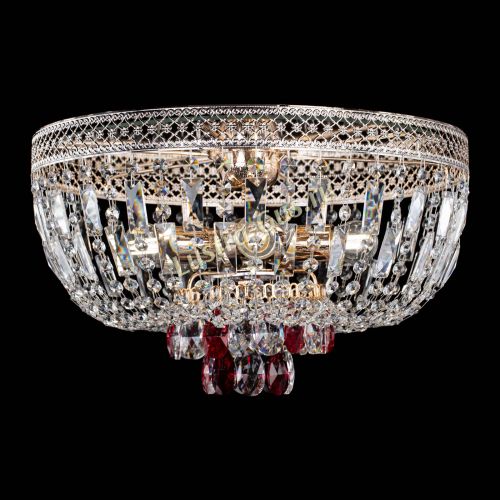 Люстра Венеция Астра красная №5 в Новокузнецке Гусь Хрустальный