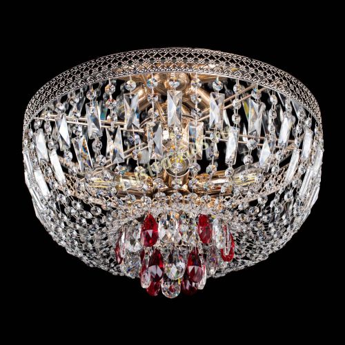 Люстра Венеция Астра красная №5 в Новокузнецке Гусь Хрустальный