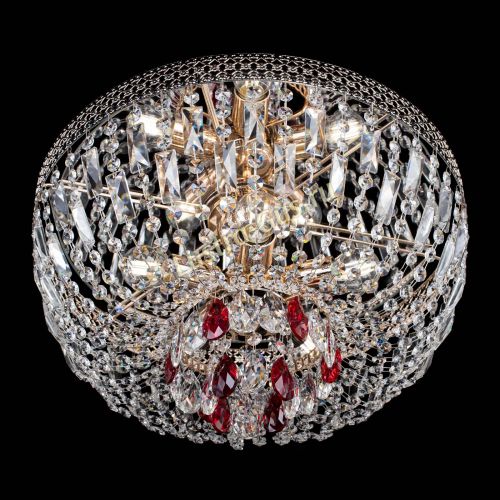 Люстра Венеция Астра красная №5 в Новокузнецке Гусь Хрустальный