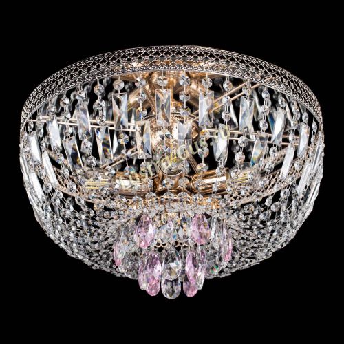 Люстра Венеция Астра розовая №5 в Новокузнецке Гусь Хрустальный