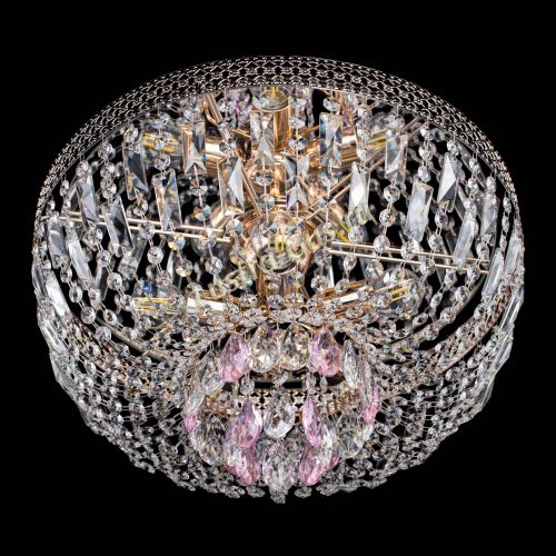 Люстра Венеция Астра розовая №5 в Новокузнецке Гусь Хрустальный